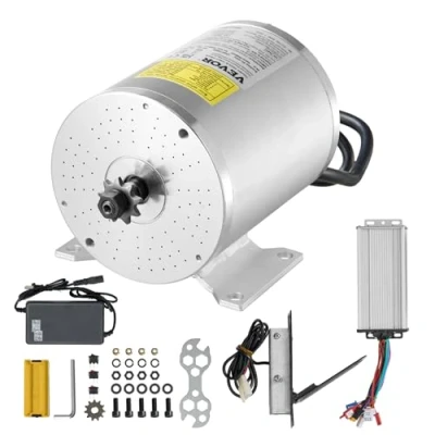 Abbildung von VEVOR 1800W bürstenloser Gleichstrommotor Bausatz 48V 4500U/min Drehzahlregler