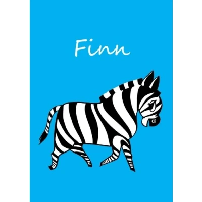 Abbildung von Malbuch / Notizbuch Tagebuch Finn: DIN A4 blanko Zebra