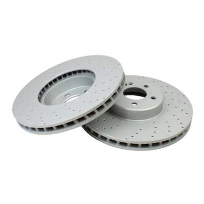 Abbildung von QUARO Bremsscheibe MERCEDES BENZ: C Klasse T modell, Limousine, E Limousine 342mm 32mm 5 112mm gelocht/innenbel. QD1812 Bremsscheiben