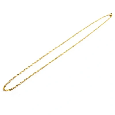 Abbildung von Vintageparts fertige Singapurkette aus 304 Edelstahl in goldfarben 45cm 1 Stück zum Schmuck selber basteln