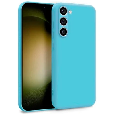 Abbildung von MyGadget Hülle für Samsung Galaxy S23 Plus Zweilagige Handyhülle mit Kameraschutz Cover Innenfutter &amp; Silikon außen Türkis