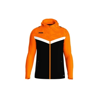 Abbildung von JAKO ICONIC Kapuzenjacke Zipper Hoodie Kinder Unisex, Bequeme Sweatjacke mit Keep Dry Funktion aus 100% recyceltem Polyester