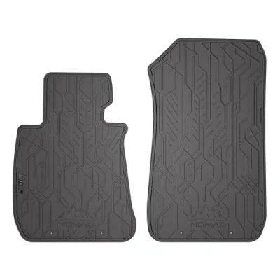 Abbildung von FROGUM Nomad Gummimatten Ganzjährig Autofussmatten Vorne Automatten für BMW 3er E90 2004 2012, E91 E92 2006 2012 Beständiges Gummi Material 1,5cm Schutzkante