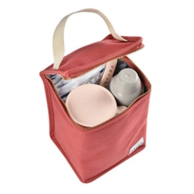 Abbildung von BÉABA Isoliertasche für Babymahlzeiten Geräumig Aufbewahrung von Baby Flaschen Tasche komplette Mahlzeiten Zusammenlegbar Weiches und wasserdichtes Material Terracota