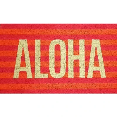 Abbildung von Gift Company [W] Fussmatte, Aloha, Neon, Mehrfarbig, 45x75cm