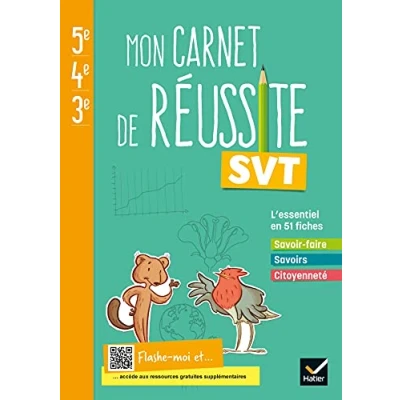Abbildung von Mon Carnet de réussite SVT 5e 4e 3e Ed 2021 élève: Cahier l&#039;élève