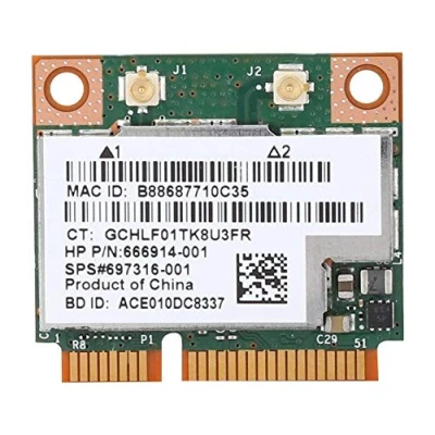 Abbildung von Tangxi Dual Band 300M Netzwerkkarte 2,4 und 5 GHz PCI e Wireless LAN Karte mit Bluetooth 4.0 für HP Broadcom BCM943228HMB
