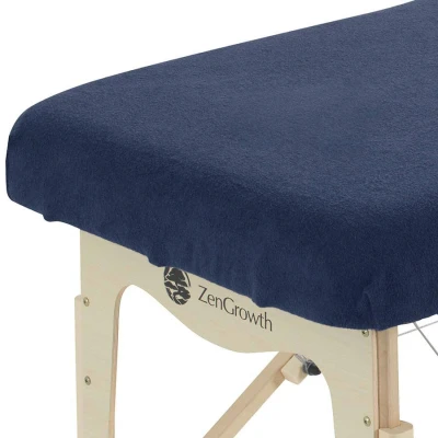 Abbildung von Spannbetttuch Massageliege Marineblau, Ohne Aussparung, 280gr/m², 192cm x 63 71cm, Frottee