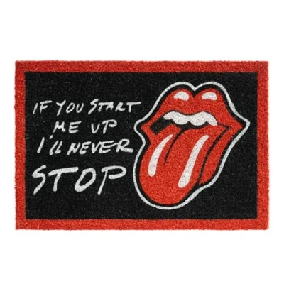 Abbildung von Grupo Erik Kokosmatte Fußmatte The Rolling Stones Schmutzfangmatte ca. 40x60 cm Fussmatte Lustig Türmatte Innen Merch
