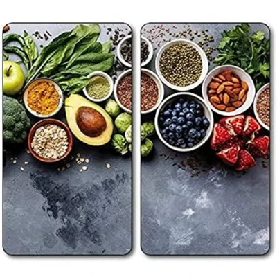 Abbildung von KESPER Schneide und Abdeckplatte &quot;Healthy Kitchen&quot;, (Set, 2 tlg.)