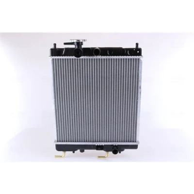 Abbildung von NISSENS 687141 Kühler, Motorkühlung Aluminium 375 370 28 Kühlrippen gelötet NISSAN: MICRA 2
