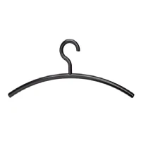Abbildung von MAUL Kleiderbügel aus Kunststoff Moderne in edlem Design stabile und belastbare Aufhänger für Jacken, Hemden Hosen Schwarz 5 er Set