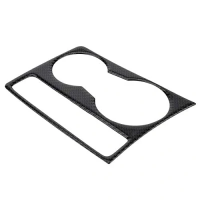 Abbildung von KSTE Carbon Fiber Car Center Console Wasserbecherhalter Panel Abdeckungs Ordnung for A4 B8 A5 2009 2015