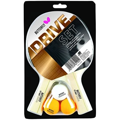Abbildung von Butterfly Tischtennisschläger &quot;DRIVE&quot;, (Set, 5 tlg., mit Bällen)