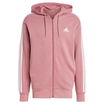 Abbildung von adidas Sportswear Essentials French Stripes Sweatjacke, Herren, Größe: Small, Preloved crimson