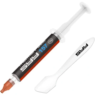 Abbildung von SYY Wärmeleitpaste, 2g mit Toolkit Neues Upgrade einfach anzuwenden CPU Kühlpaste für IC/Prozessor/CPU/Kühler, Hochleistung auf Kohlenstoffbasis