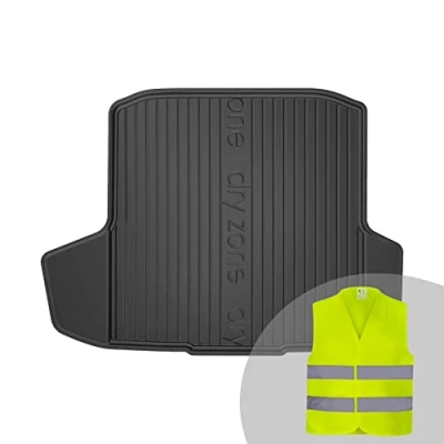 Abbildung von FROGUM DryZone Gummimatte Ganzjährige Praktische Auto Kofferraummatte Kofferraumwanne passend für Skoda Octavia III 2012 2019 Hohe Kante Robust und langlebig
