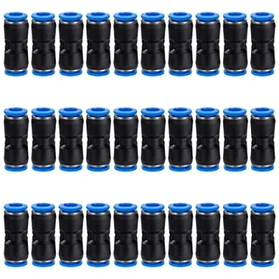 Abbildung von GUNGY Pneumatik Steckverbinder 8mm Pneumatikverbinder Pneumatische Steckverbinde Fittings Push In Schnellkupplung auf Luft Kit 30 Stück