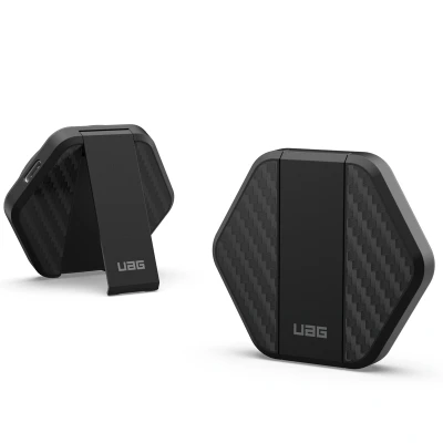 Abbildung von Wireless Charger Pad with stand 15W von UAG Schwarz Kohlefaser