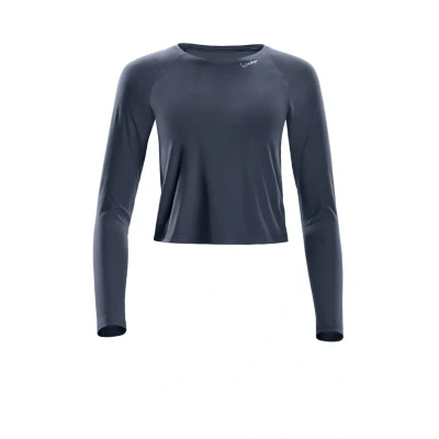 Abbildung von Winshape Cropped LONG Sleeve Langarmshirt, Damen, Größe: XL, Anthracite