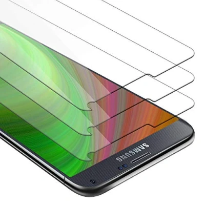 Abbildung von Cadorabo 3x Panzer Schutz Glas für Samsung Galaxy NOTE 4 3 Stück Schutzfolie in Ultra Klar Hüllen freundlich Gehärtetes (Tempered) Dipslayschutz Folie 9H Härte Anti Kratzer