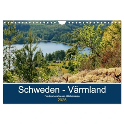 Abbildung von Schweden Värmland (Wandkalender 2025 DIN A4 quer), CALVENDO Monatskalender