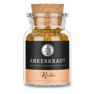 Abbildung von Ankerkraut Kürbisgewürz, zum kochen von Kürbissuppe und Kürbisgerichten, 95g im Korkenglas