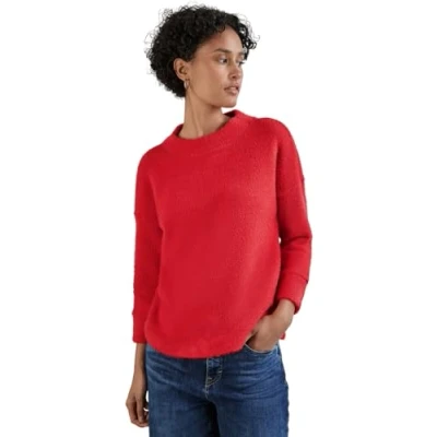 Abbildung von Street One Flauschiges Strickpullover, Damen, Größe: 36, Rot