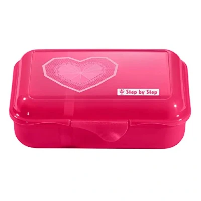 Abbildung von Step by Brotdose für Kinder, Größe: One Size, Glitter heart hazle/rosa