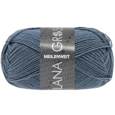 Abbildung von LANA GROSSA Meilenweit 4 fach 50g 1415 jeansblau Häkelwolle, 210 m