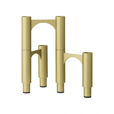 Abbildung von AYTM Kerzenhalter Compono, gold, H 12 cm, Aluminium, 3er Set