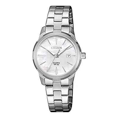 Abbildung von Citizen Quarzuhr EU6070 51D, Armbanduhr, Damenuhr, Edelstahlarmband, Datum