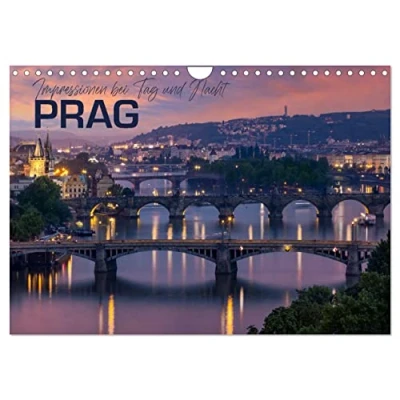 Abbildung von PRAG Impressionen bei Tag und Nacht (Wandkalender 2025 DIN A4 quer), CALVENDO Monatskalender