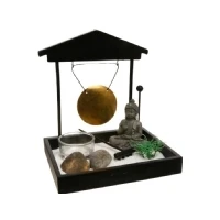 Abbildung von Atmosphera Zen Garten Holz Schwarz 15x15 cm