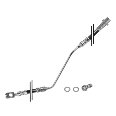 Abbildung von MEYLE 314 525 0006/S Bremsschläuche links, Hinterachse 570 M10x1 BMW: X5