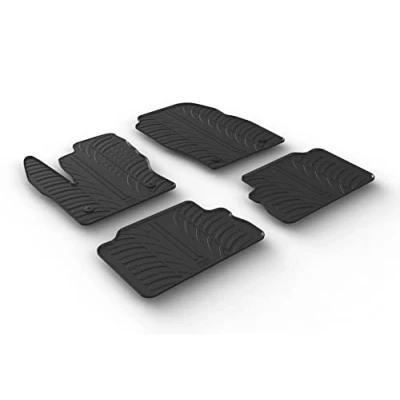 Abbildung von Gledring 0556 Fußmattensatz Gummi vorne und hinten 4 schwarz 750mm 550mm FORD: KUGA 2