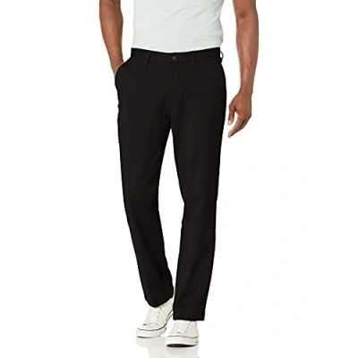 Abbildung von Nautica Herren Klassische Passform, Flache Vorderseite, Stretch, solide Chino Deck Lässige Business Hose, True Black, 33 W/30 L