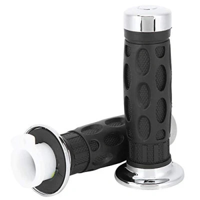 Abbildung von Hlyjoon Lenkergriffe 7/8&quot; / 22mm 1 Paar Motorrad Gummi Griffe Universal Handgriffe Links Rechts Rutschfeste für GY6 Roller Moped 50CC 125CC 150CC
