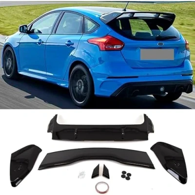 Abbildung von Auto Heckspoiler für Ford Focus MK3 2011 2018,Hinten Spoiler Spoilerlippe Performance Tuning Lippe Wing Styling Modification Zubehör