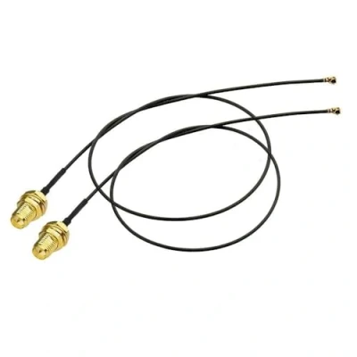 Abbildung von Bingfu WLAN Kabel, 25cm U.FL IPX IPEX MHF4 auf RP SMA Buchse Schottmontage WiFi Antennenkabel 2 Pack Verlängerungskabel Kompatibel mit Intel Schnittstelle Drahtlose Netzwerkkarte Adapter