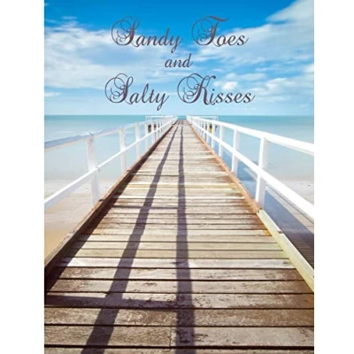 Abbildung von Sandy Toes and Salty Kisses: Jetty/ Pier Seaside/Ocean Notebook (Composition Book Journal Diary), Medium College Ruled Notebook, 120 page, Lined, 8.5 x 11 in (Large)