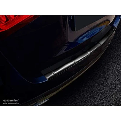 Abbildung von Avisa Schwarz Edelstahl Heckstoßstangenschutz kompatibel mit Mercedes GLE II W167 2019 incl. 53 AMG &#039;Ribs&#039;