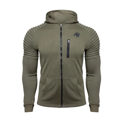 Abbildung von Gorilla Wear Delta Kapuzenpullover, Herren, Größe: Small, Dark green