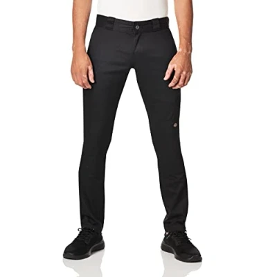 Abbildung von Dickies, Herren, Doppelknie Arbeitshose, enge gerade Passform, Schwarz, 34W / 30L