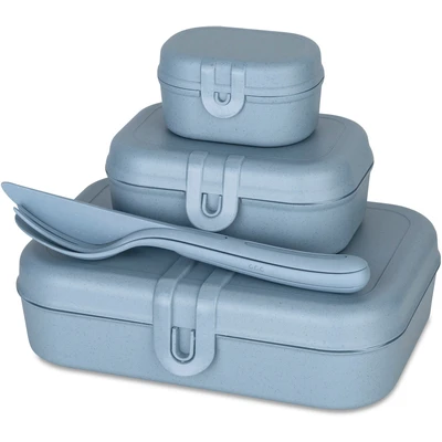 Abbildung von KOZIOL Lunchbox &quot;+ Besteck Set PASCAL READY&quot;, (Set, 4 tlg.), CO² neutral, Made in Germany.Biozirkulärer Kunststoff