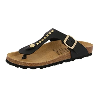 Abbildung von Lico BIOLINE GOLDSTAR Damen Pantoletten, Schwarz, 38 EU