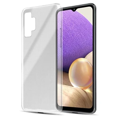 Abbildung von Cadorabo Hülle kompatibel mit Samsung Galaxy A32 5G Schutzhülle TPU Silikon Case Slim Design Kratzfest Weiche Gummi Rundumschutz für in Transparent