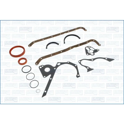 Abbildung von AJUSA 54051200 Dichtungssatz, Kurbelgehäuse FORD: FIESTA 3, ESCORT 4