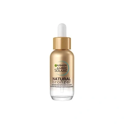 Abbildung von Garnier Selbstbräuner für das Gesicht, natürliche Bronzer, einen gleichmäßigen und natürlichen Effekt, schnell einziehend, feuchtigkeitsspendend, mit Hyaluronsäure Kokoswasser, Ambre Solaire