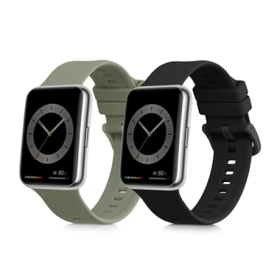 Abbildung von kwmobile Uhrenarmband 2x Sportarmband für Huawei Watch Fit 2, Armband TPU Silikon Set Fitnesstracker